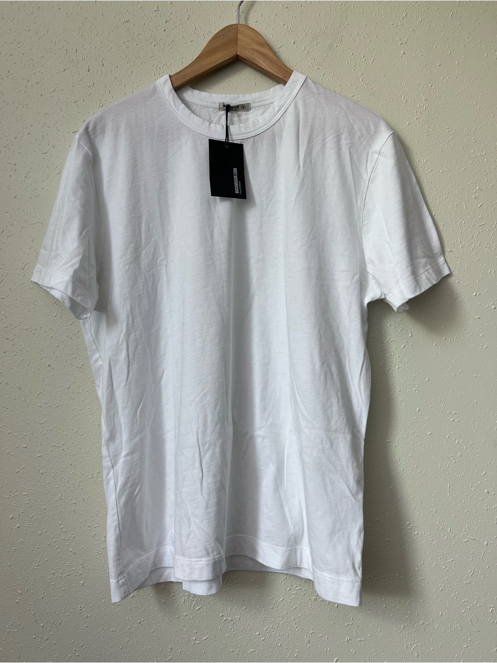 New Buck Mason White Pima Classic Tee Size M
